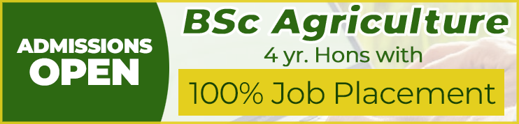 BSc Agriculture Admissions Open 2023